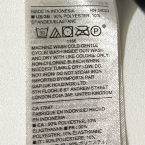 GAP Long Sleeve Black Velvet Dress - Picture 8 of 9